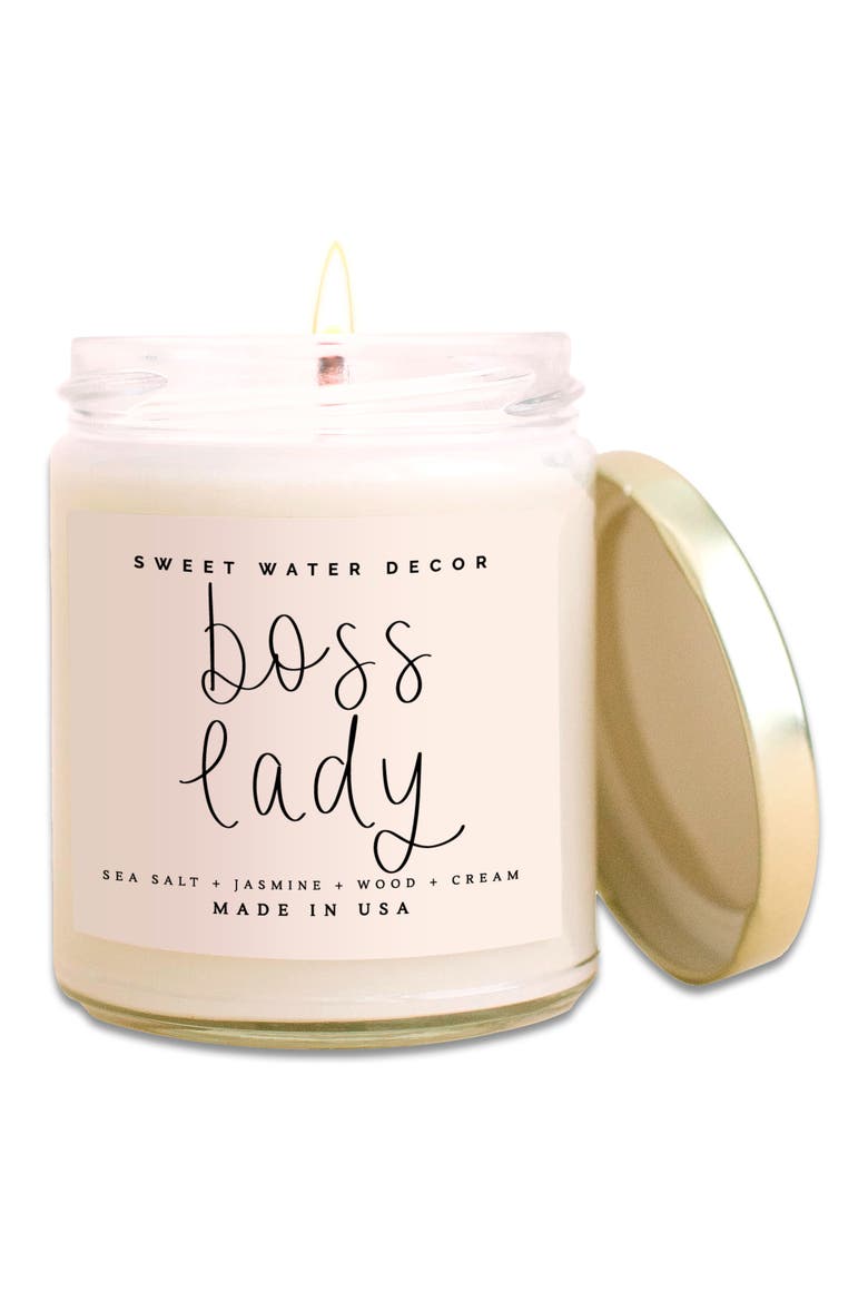 Boss Lady Scented Candle - 9 oz., Main, color, PINK
