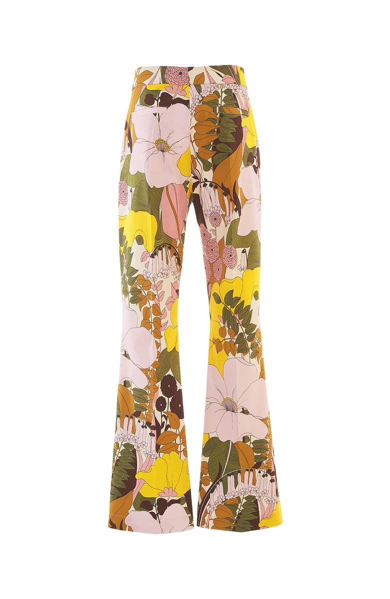 La DoubleJ Saturday Night Pants Big Flower Rose Pink, Alternate, color,