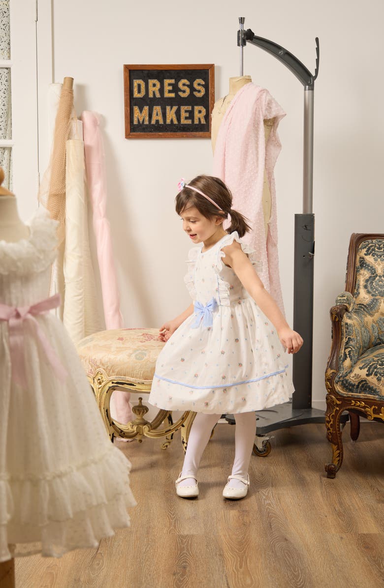 Pippa & Julie Embroidered Cotton Party Dress, Alternate, color,