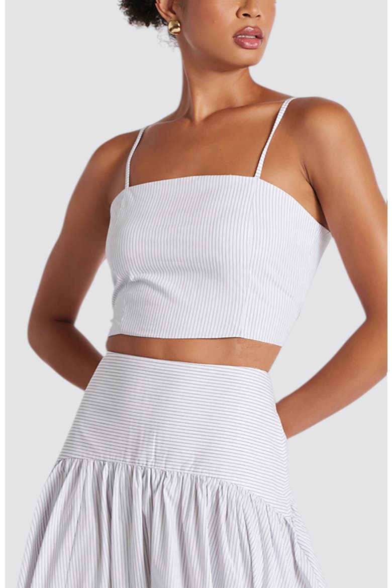 Sorrento Corset Top, Main, color, Pinstripe