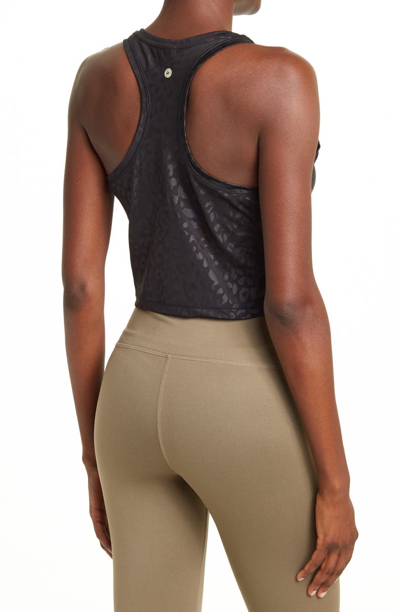 90 DEGREE BY REFLEX Lux Disco Foil Crop Top, Alternate, color, 