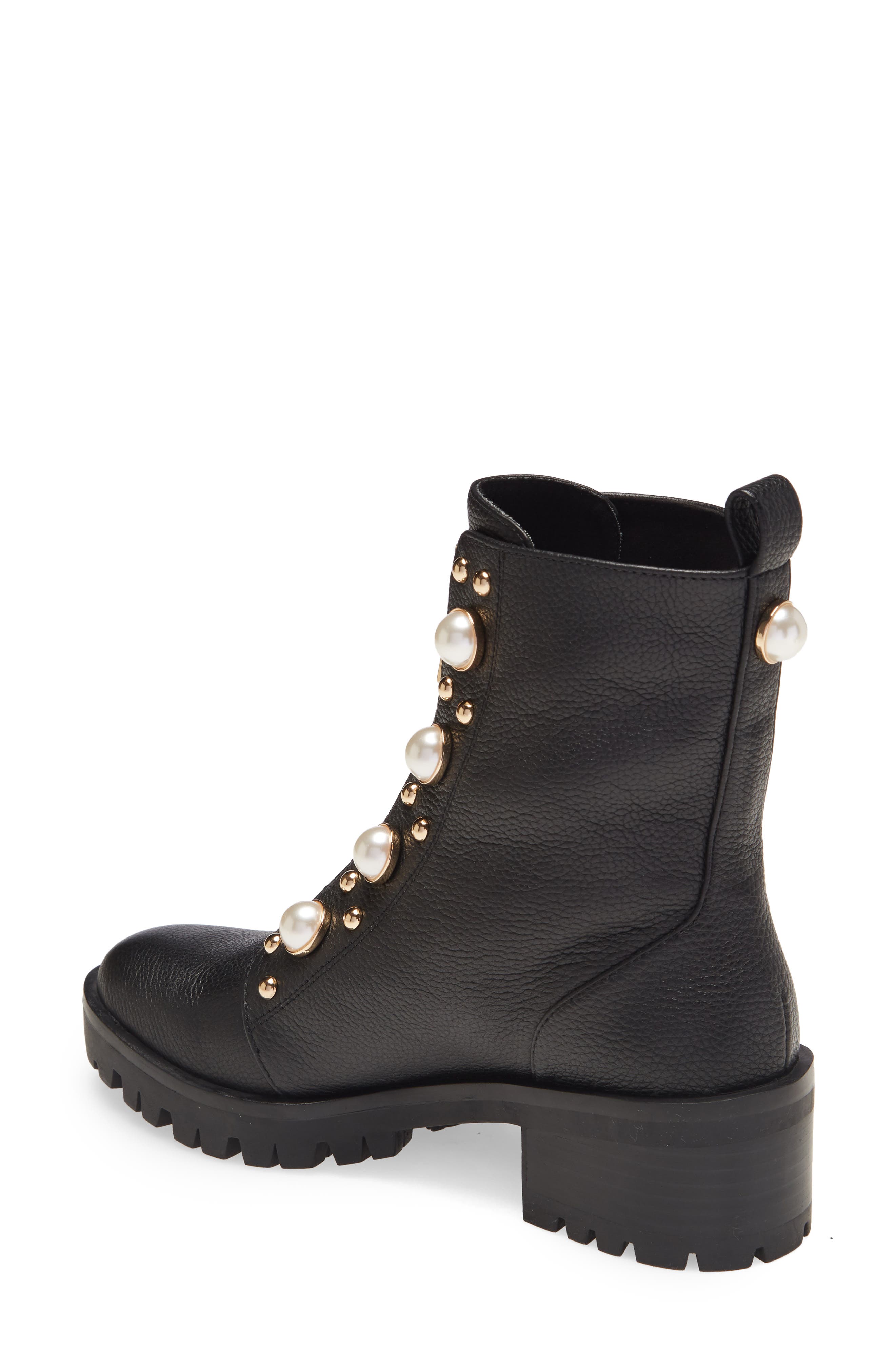 KARL LAGERFELD PARIS Payzlee Lug Sole Boot, Alternate, color, 