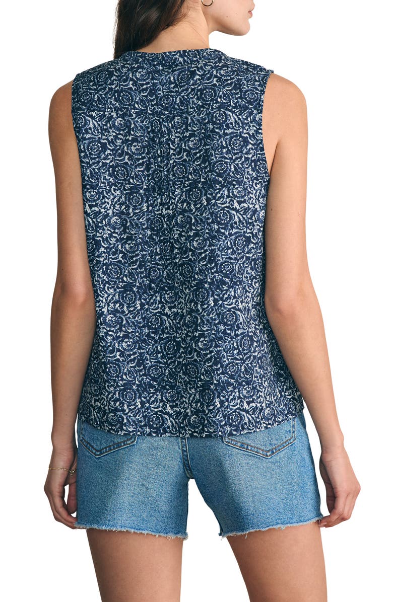 Faherty Isha Linen Tank Top, Alternate, color,