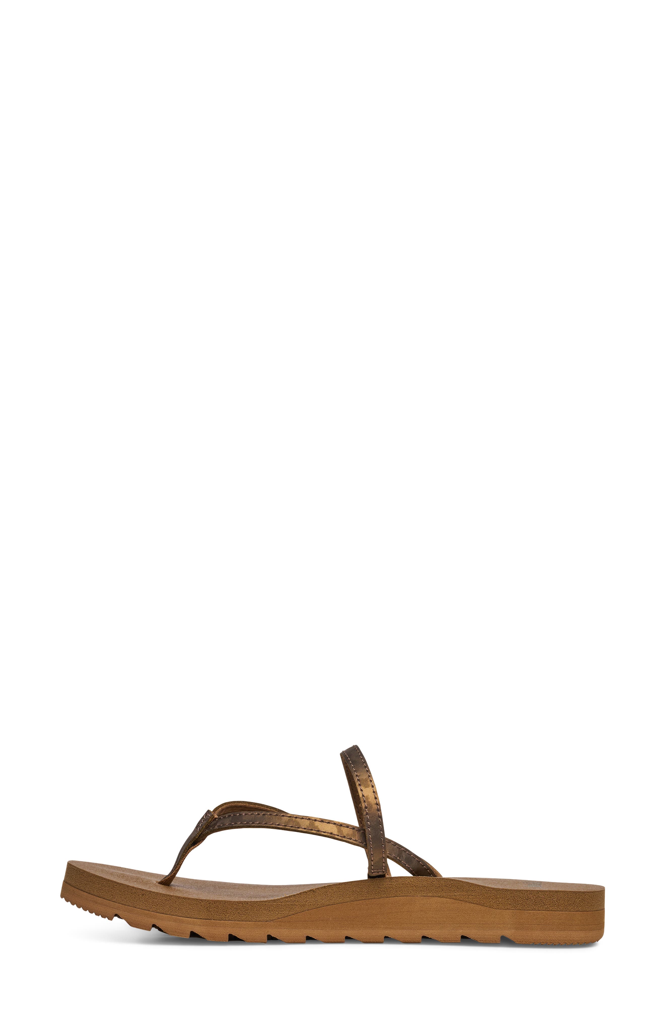Yoga Strappy Leather Sandal, Alternate, color, BRONZE LEOPARD