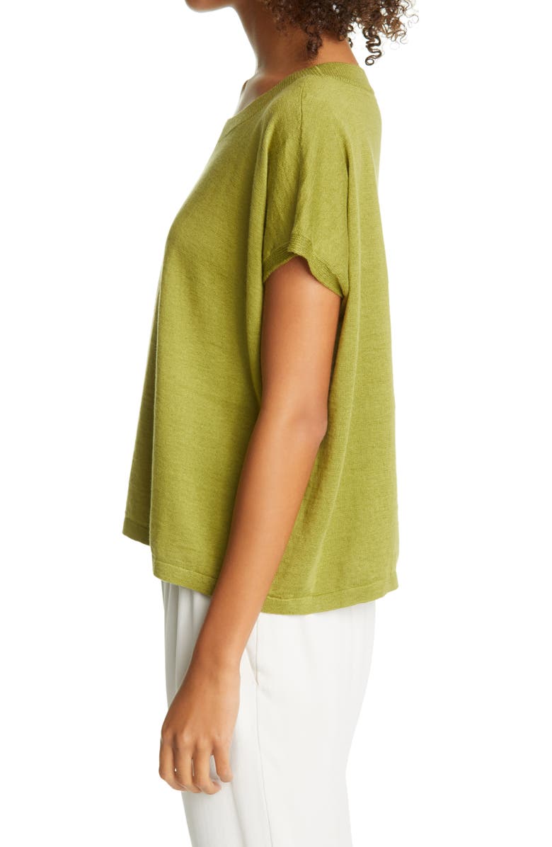Eileen Fisher Organic Linen & Organic Cotton Sweater, Alternate, color,