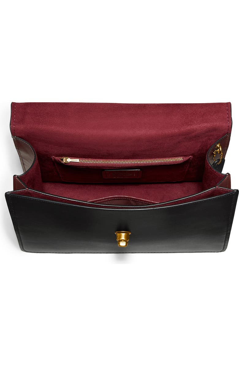 COACH Parker 32 Genuine Snakeskin & Leather Top Handle Bag, Alternate, color,