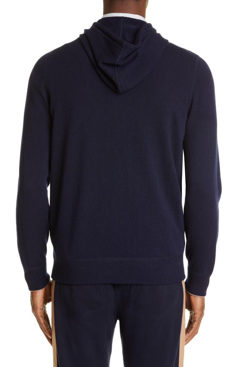 Brunello Cucinelli Cashmere Full Zip Hoodie, Alternate, color, 