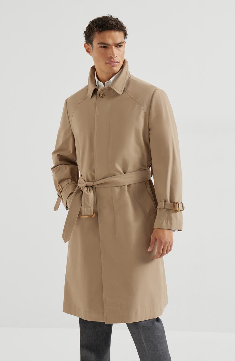 Brunello Cucinelli Outerwear with belt, Alternate, color, Biscuit