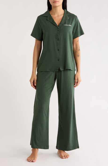 Calvin Klein Notch Collar Knit Pajamas