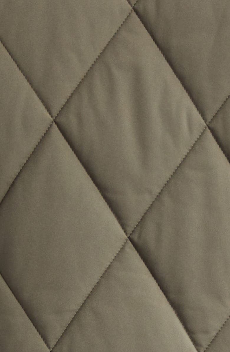 Ralph Lauren Purple Label Carleton Diamond Quilted Down Vest, Alternate, color, Olive