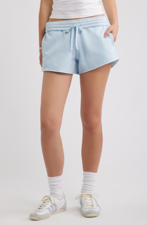 Foldover Fleece Mini Sweat Shorts
