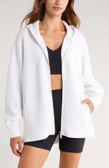 Zella Relaxed Fit High-Low Zip Hoodie