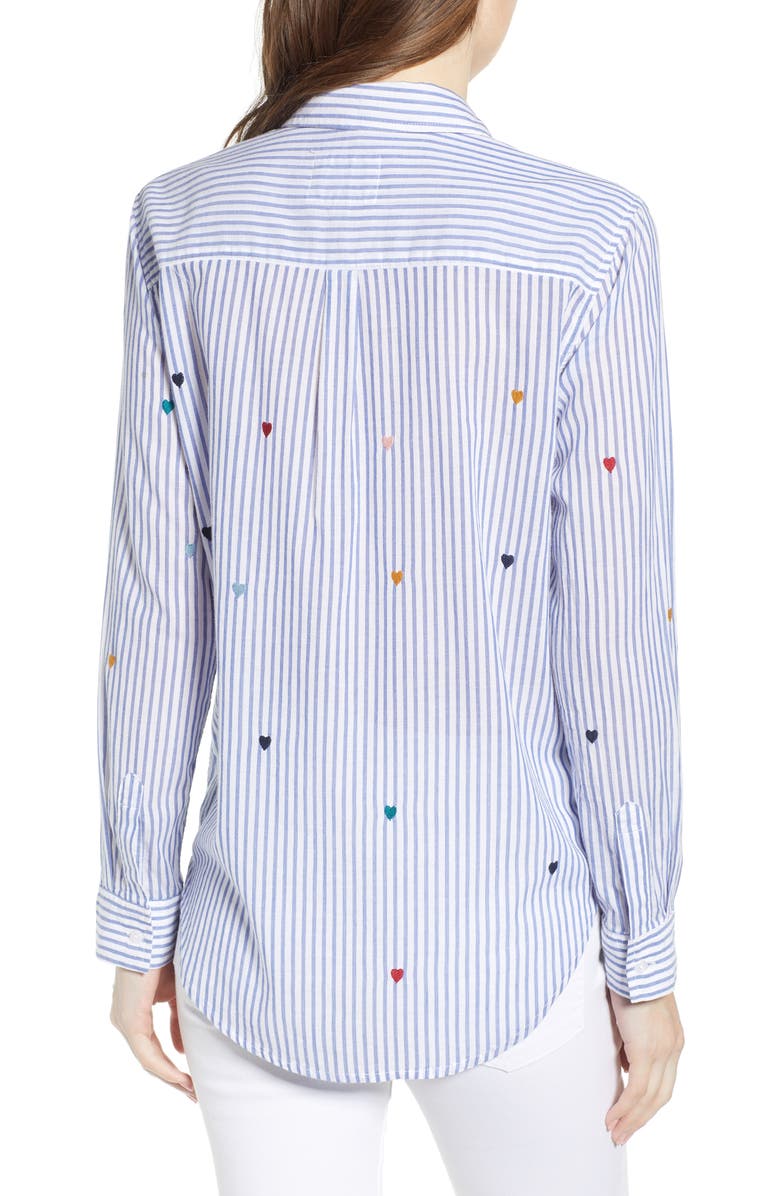 Rails Taylor Embroidered Stripe Shirt, Alternate, color,