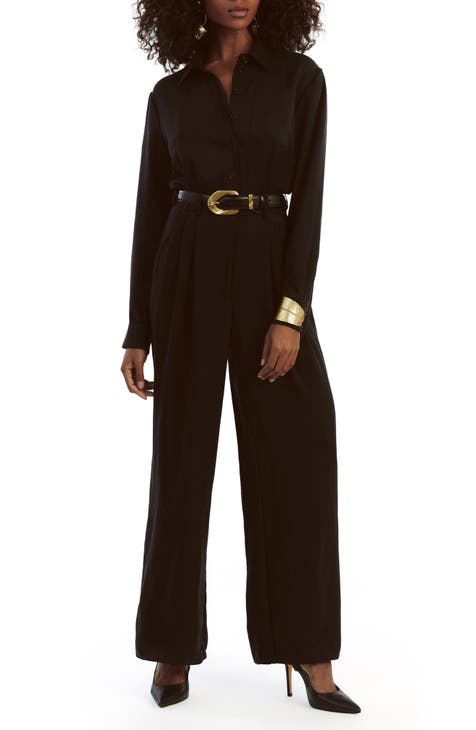 Black long sleeve romper pants online