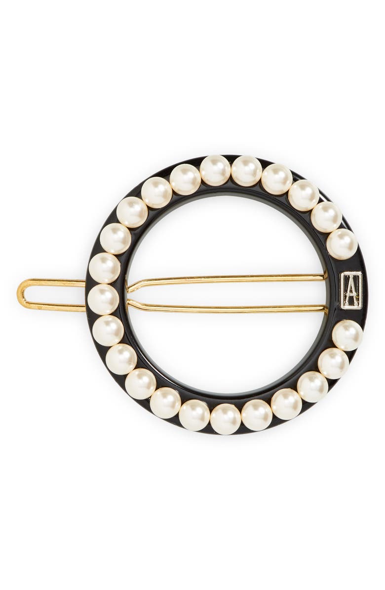 Alexandre de Paris Circle Side Barrette, Main, color, 