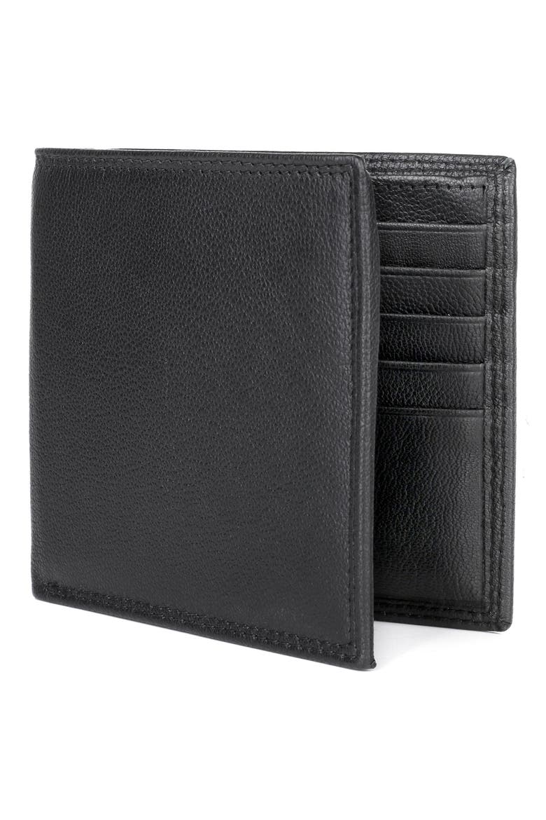 RFID Leather Cardex, Alternate, color, BLACK