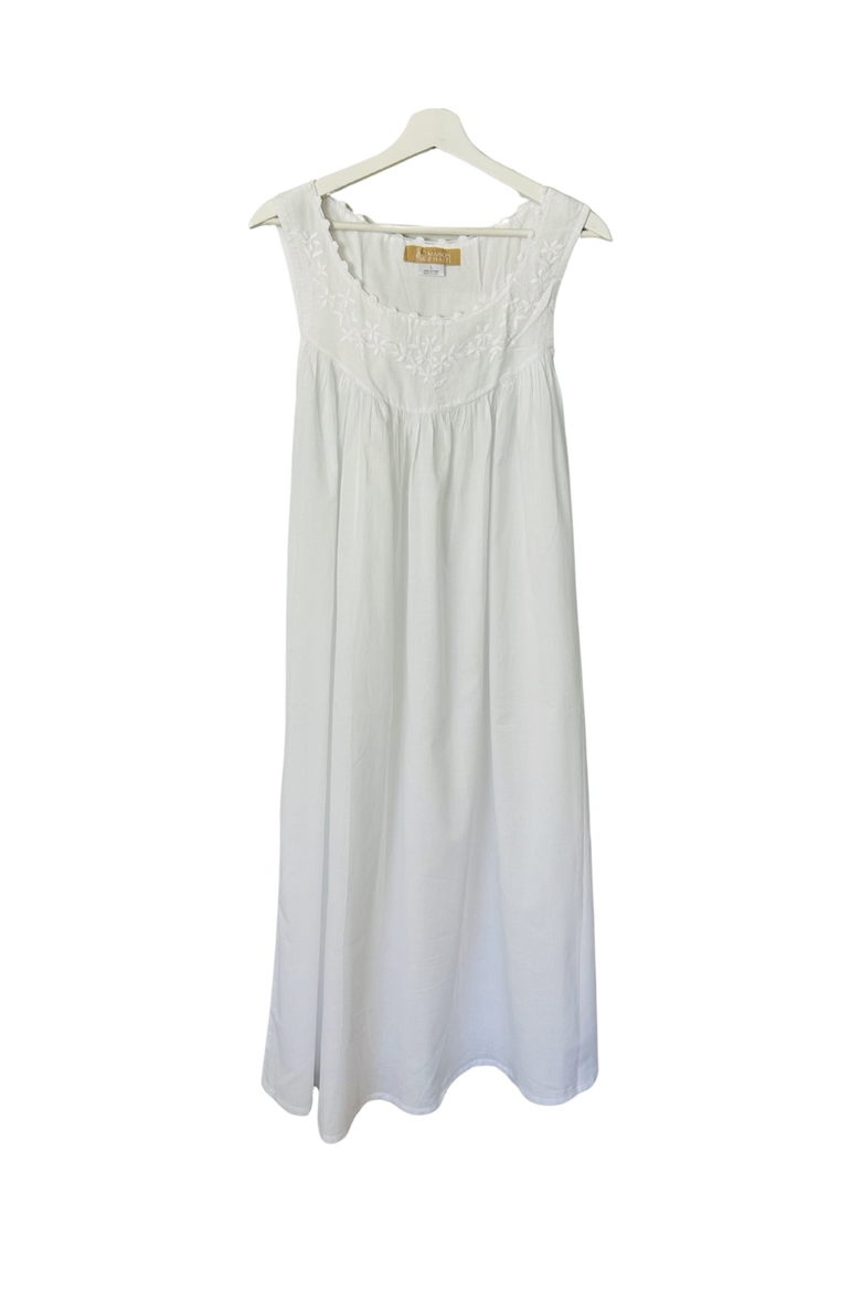 Garland Nightgown, Main, color, White