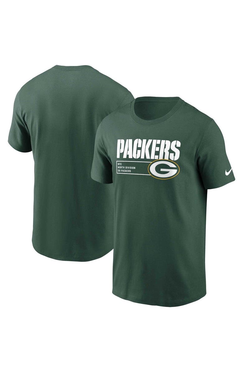 Nike Men's Nike Green Green Bay Packers Division Essential T-Shirt, Main, color, Green