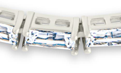 Sterling Forever Blanche Cubic Zirconia Tennis Bracelet In Metallic