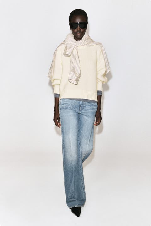 Denim Wide-leg Pants