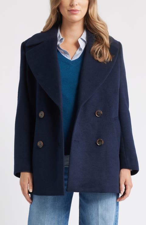 Wool Blend Peacoat
