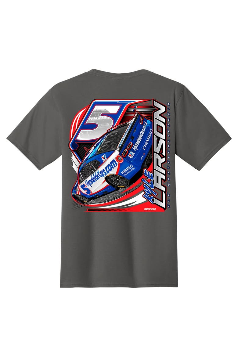 Men's Classic Ink Charcoal Kyle Larson HendrickCars.com T-Shirt, Alternate, color, Charcoal