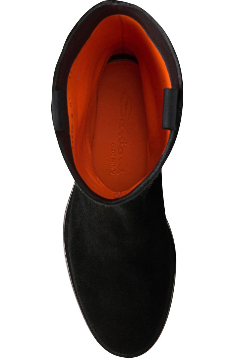 Santoni Suede boot, Alternate, color, Black