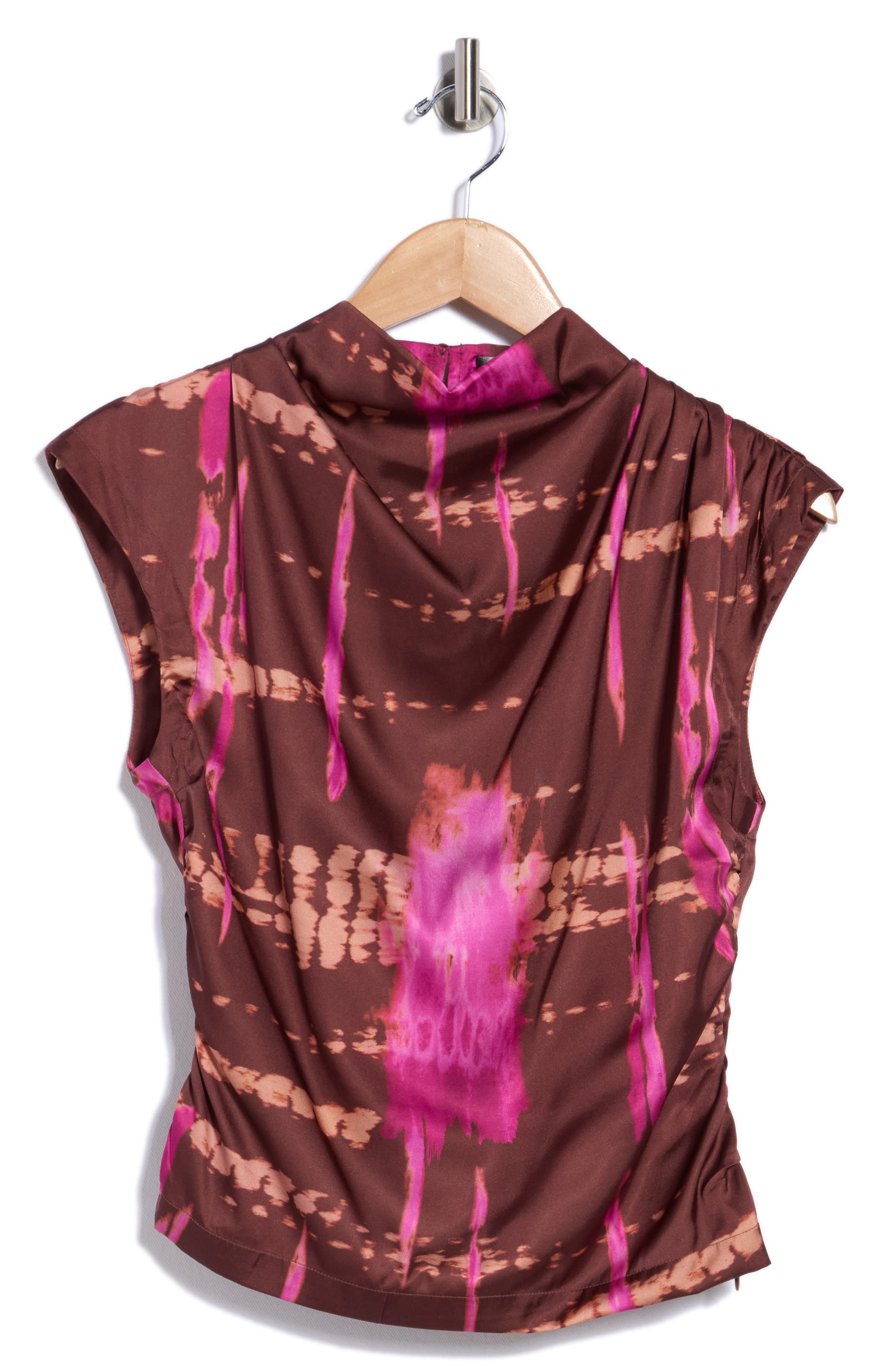 Avery Abstract Cowl Neck Top