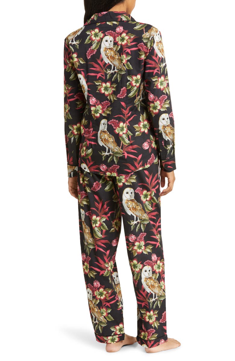 Desmond & Dempsey Long Sleeve Cotton Pajamas, Alternate, color,