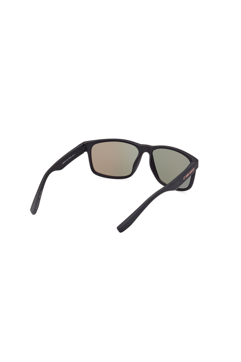 Flat Top Rectangular Sport Sunglasses, Alternate, color, Black