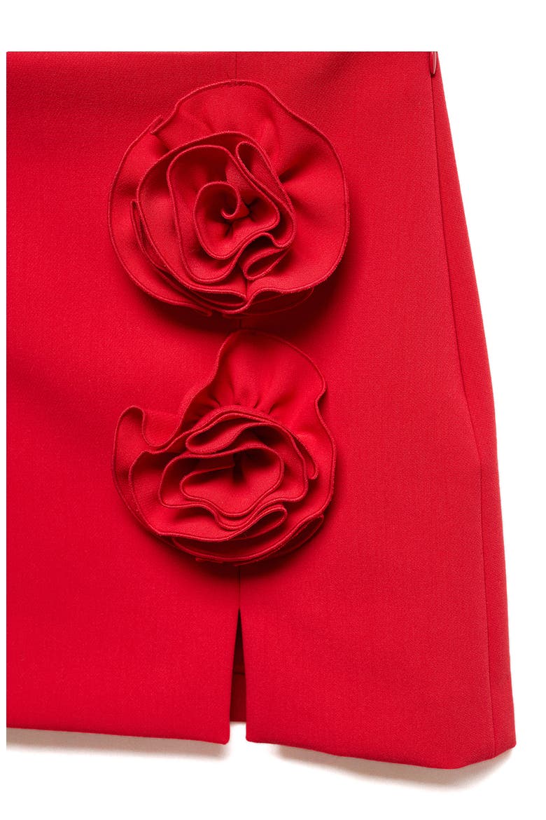 Lola Rosette Miniskirt, Alternate, color, RED