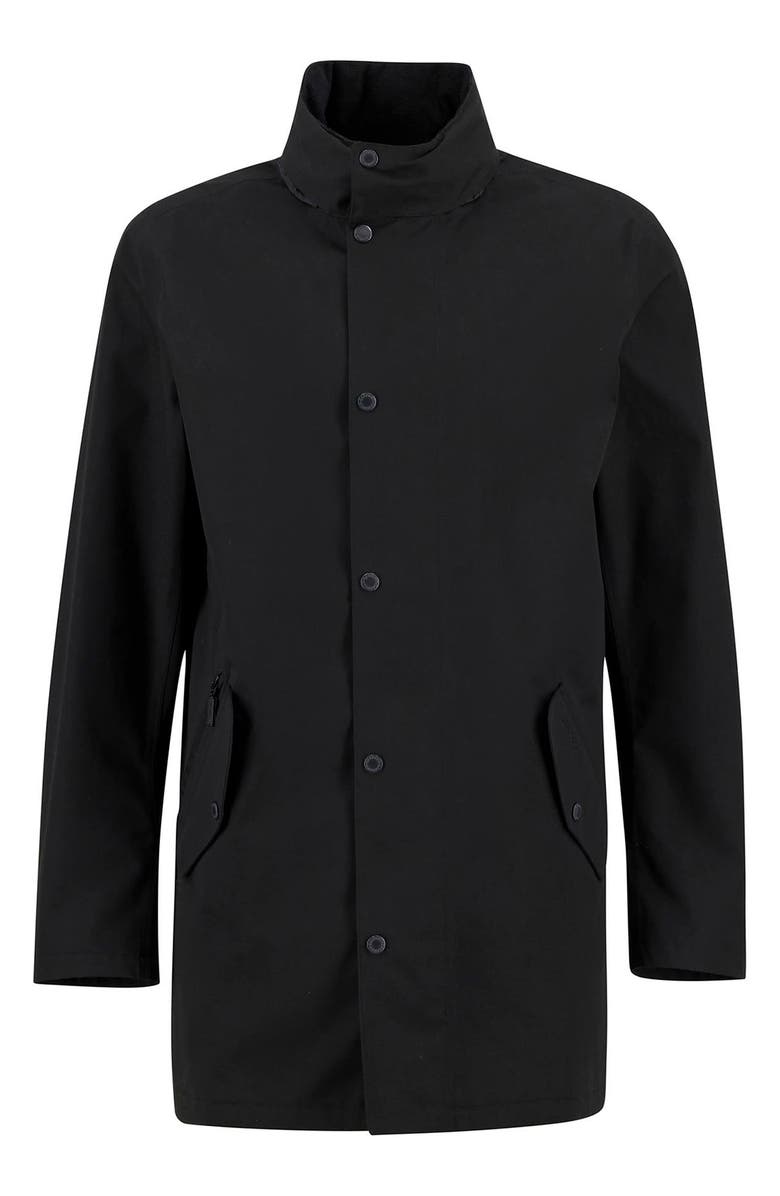 Barbour Chelsea Waterproof Twill Jacket, Alternate, color, Black
