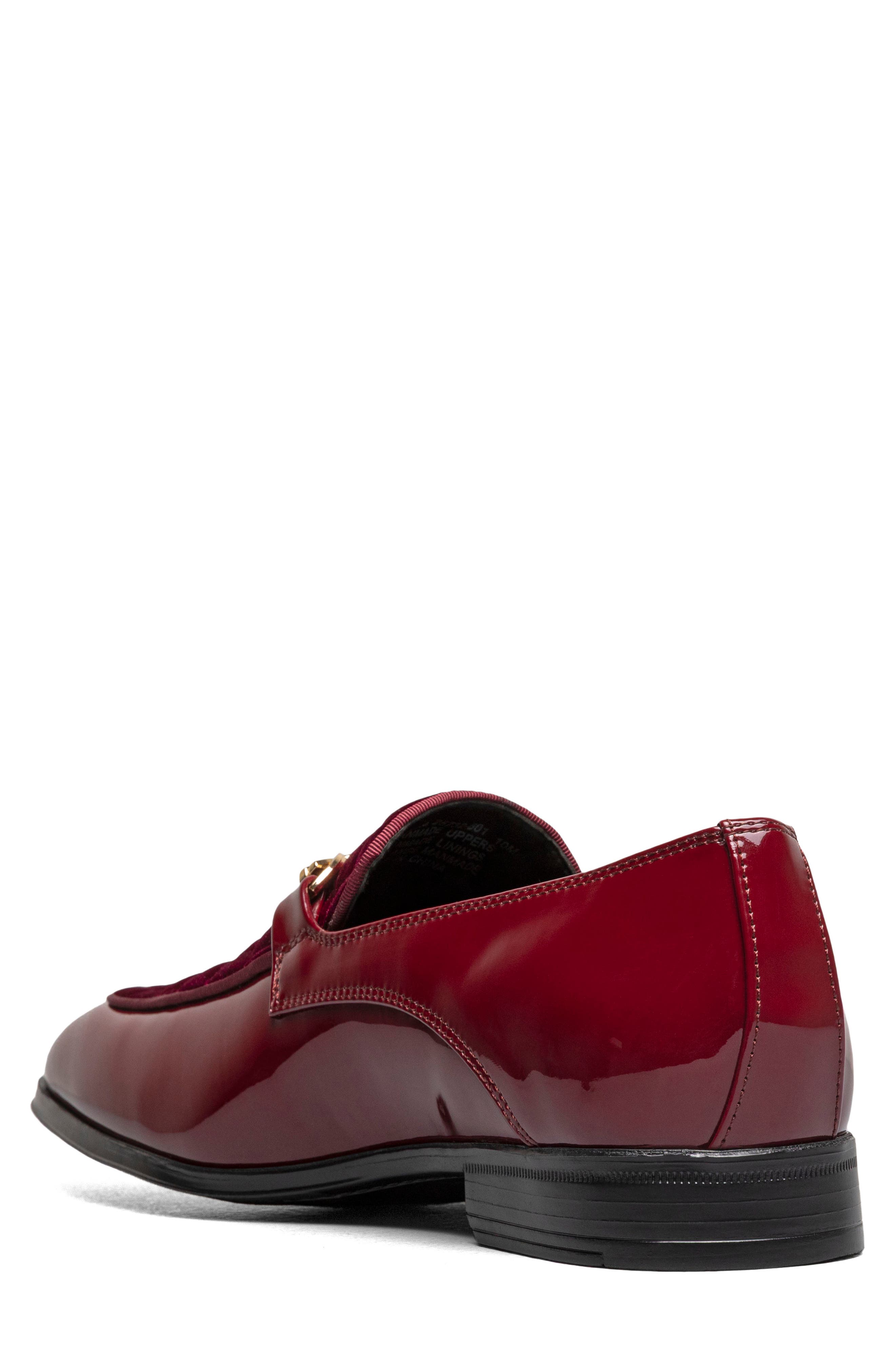 Sprague Quilted Vamp Loafer, Alternate, color, BURGUNDY