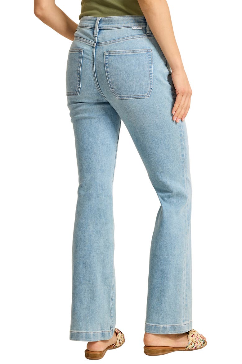 Patch Pocket Straight Leg Utility Jeans, Alternate, color, PEARL BEACH WASH