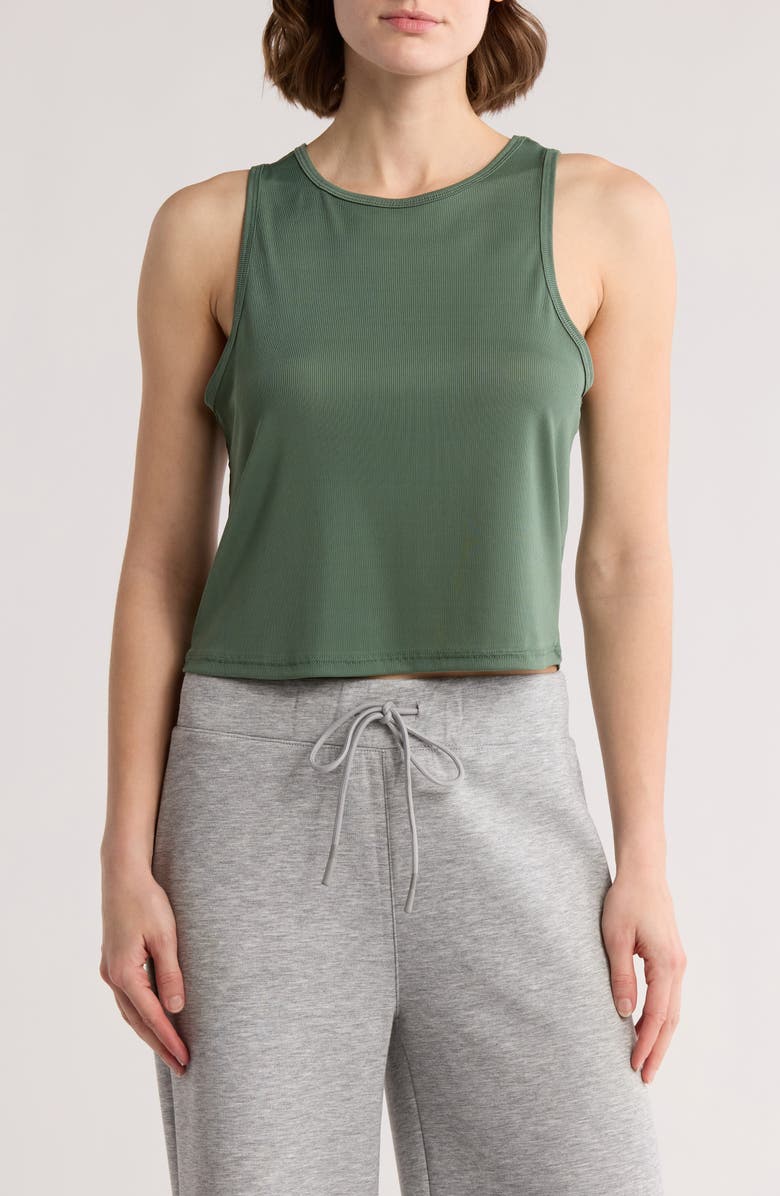 KYODAN Rib Knit Crop Tank, Main, color, 