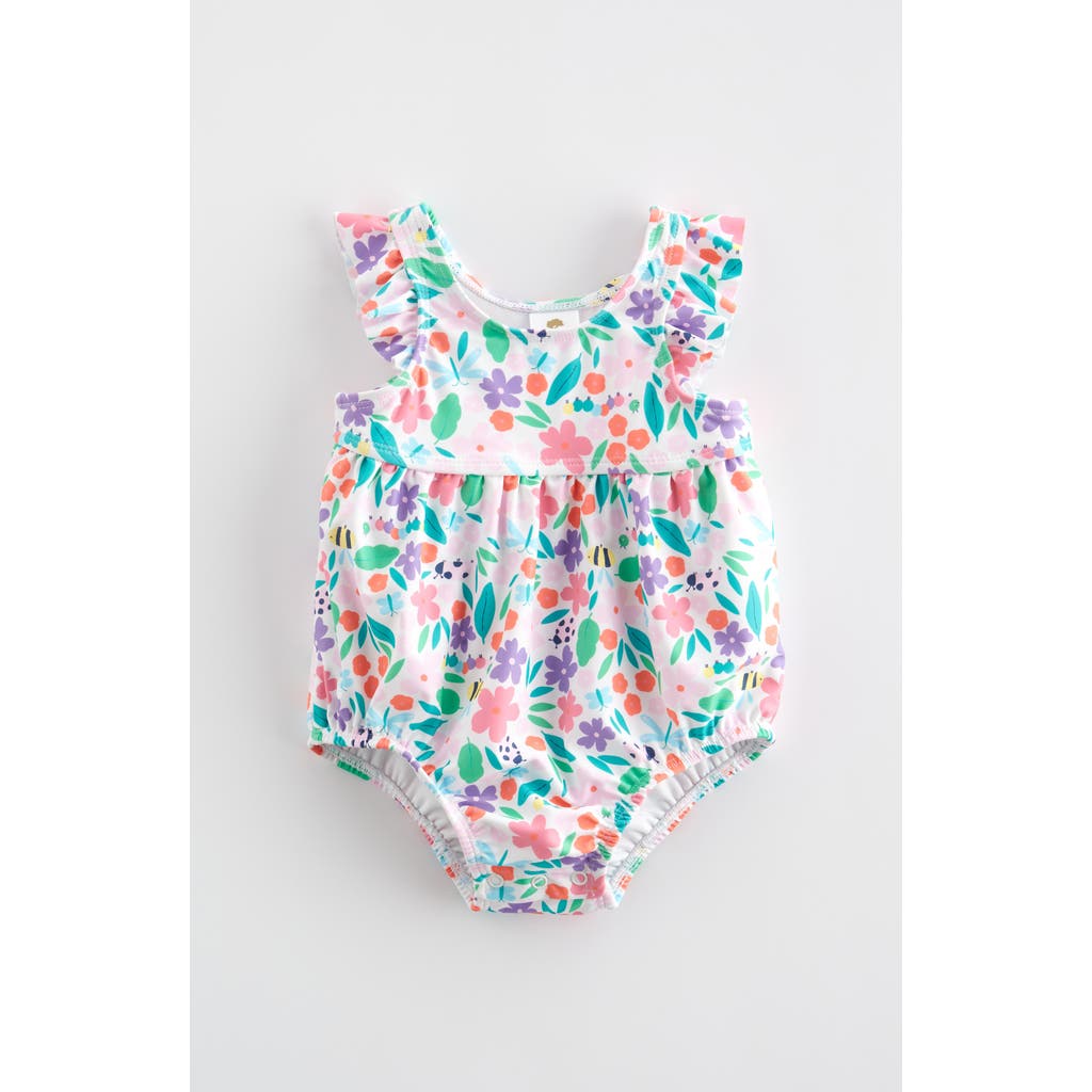 Tucker + Tate Bubble One-piece Swimsuit In White- Multi Ladybug Floral