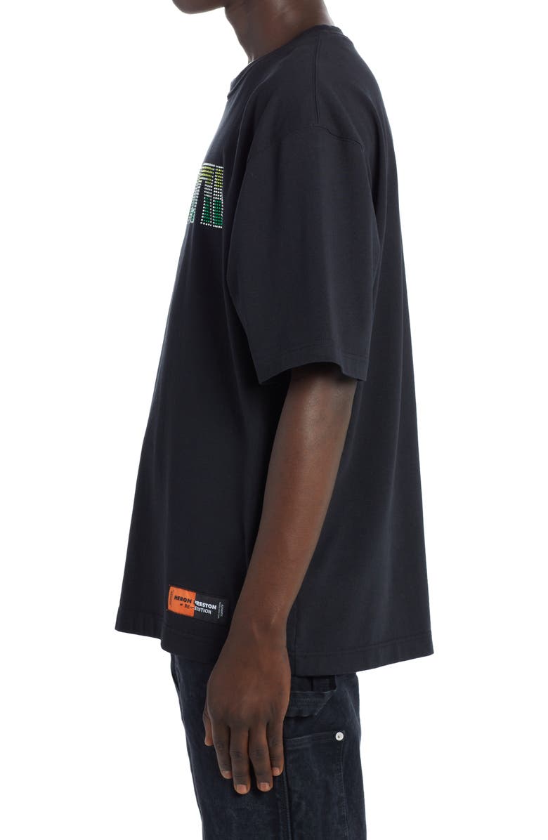 Heron Preston CTNMB Crystal Embellished Organic Cotton T-Shirt, Alternate, color, 