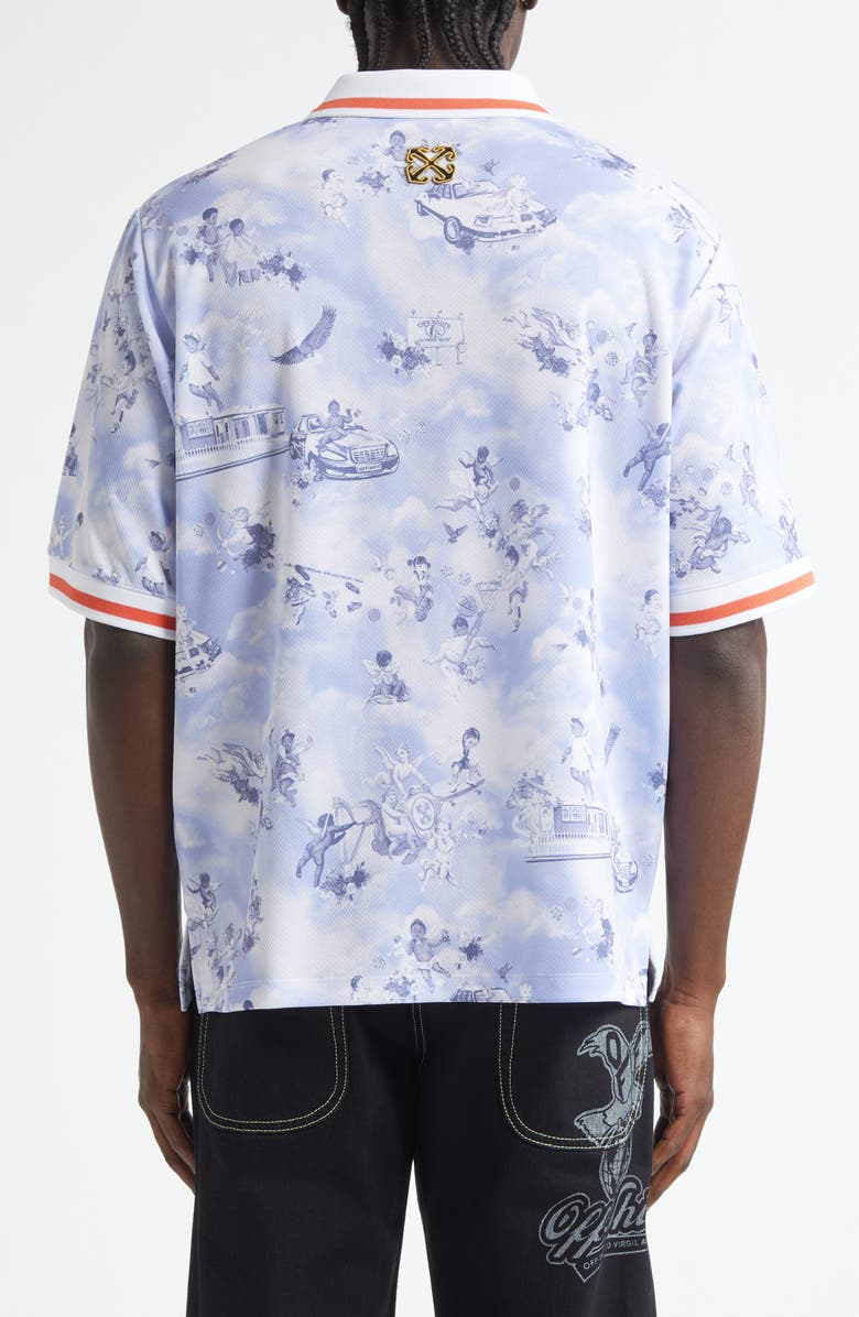 Off-White Fresco Soccer Polo, Alternate, color, 