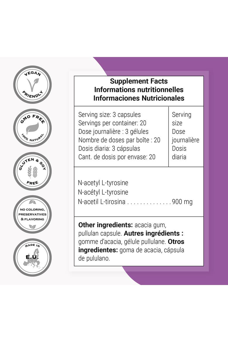 N-Acetyl L-Tyrosine Supplement, Alternate, color, None