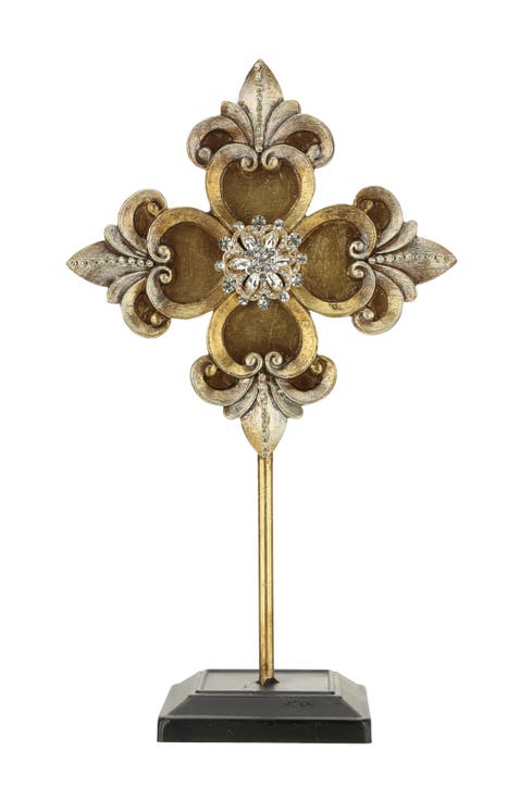 Jeweled Fleur De Lis Finial