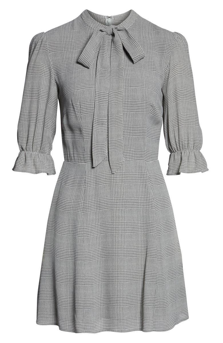 Reformation Cassie Tie Neck Minidress, Alternate, color, 