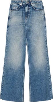 AllSaints Ember Relaxed Raw Hem Flare Jeans