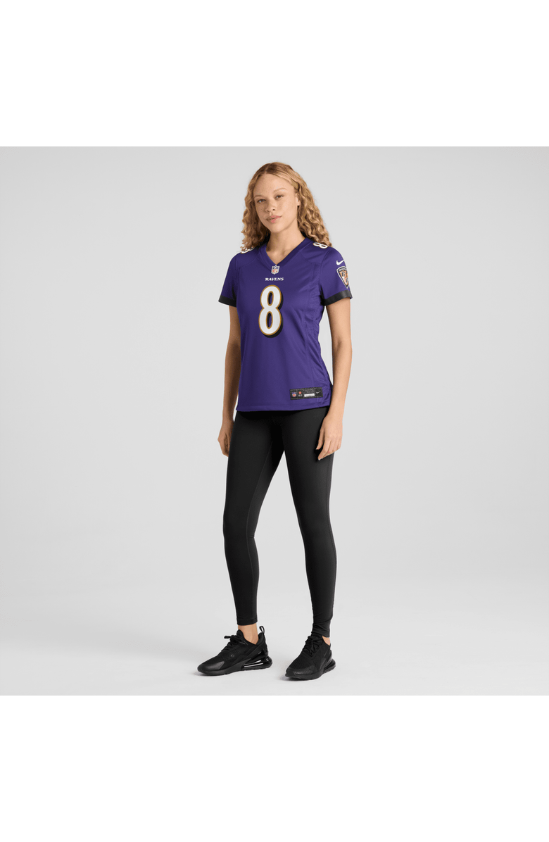 Nike Women's Nike Lamar Jackson Black Baltimore Ravens Game Jersey, Alternate, color, Purple