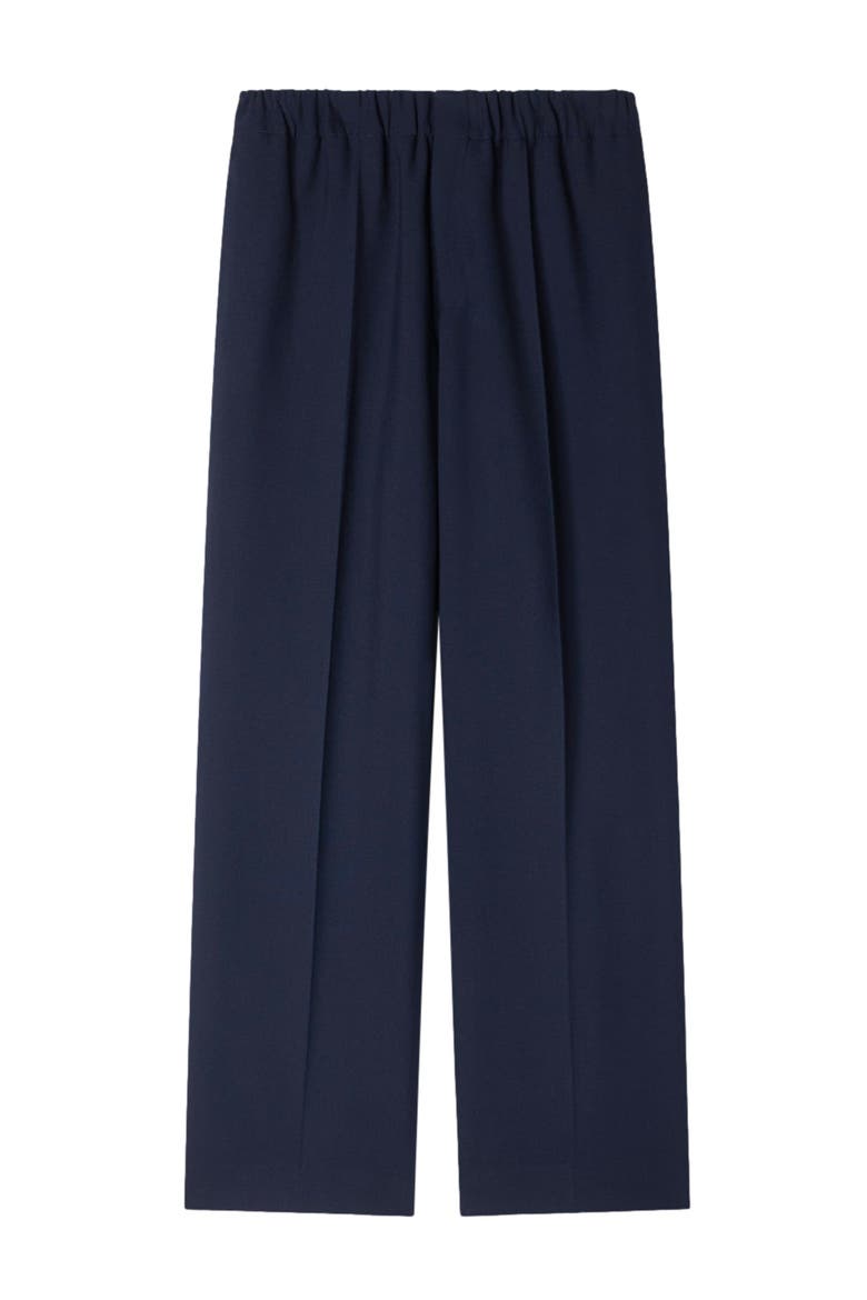 Wide-leg trousers, Alternate, color, Navy blue