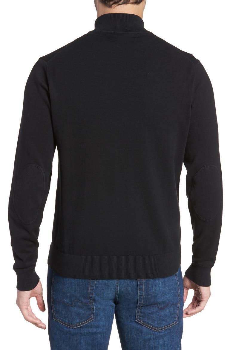 Buffalo Bills - Lakemont Regular Fit Quarter Zip Sweater, Alternate, color, BLACK