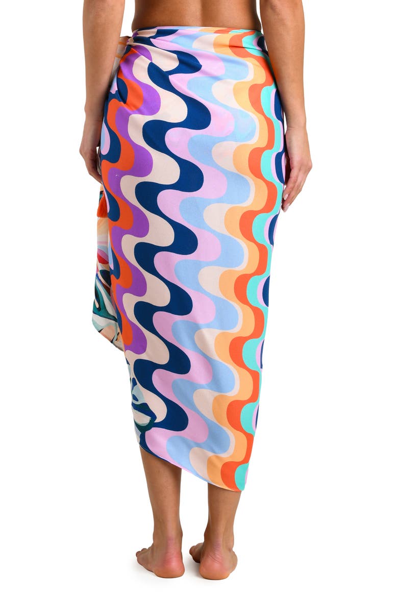Untamed Tropics Cover-Up Sarong, Alternate, color, PURPLE MULTI