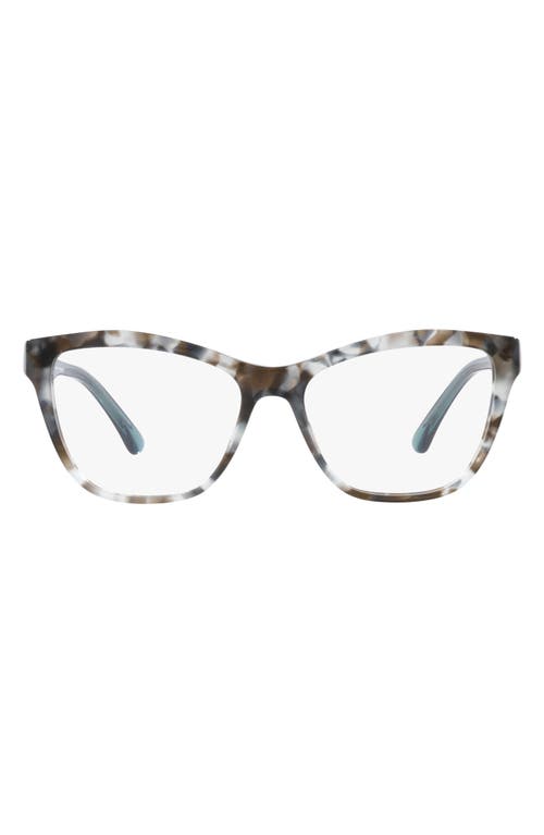 Emporio Armani 52mm Cat Eye Optical Glasses In Brown