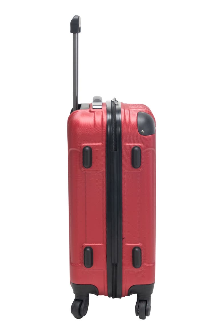 Out Of Bounds Hardside Carry-On Luggage, Alternate, color, SCARLET RED