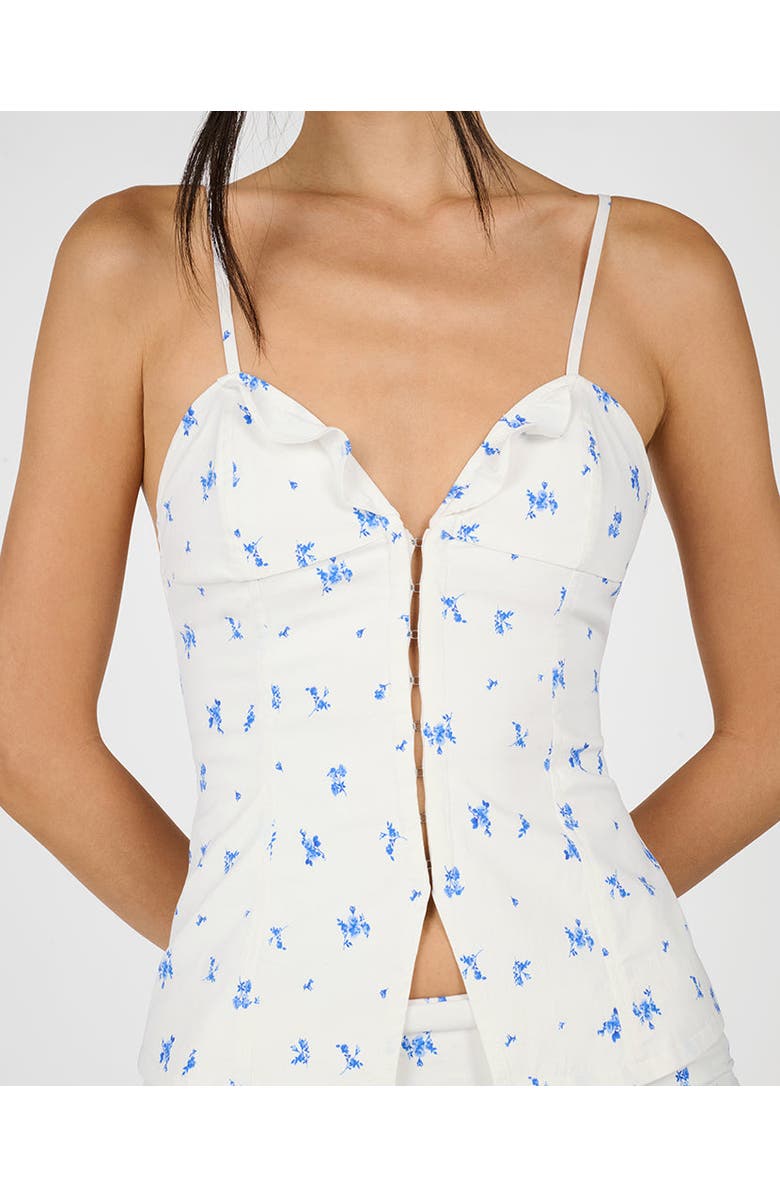 WeWoreWhat Ruffle Corset Top, Alternate, color, 