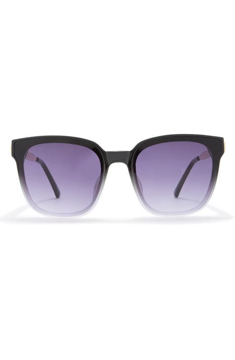 Two-Tone Square Sunglasses